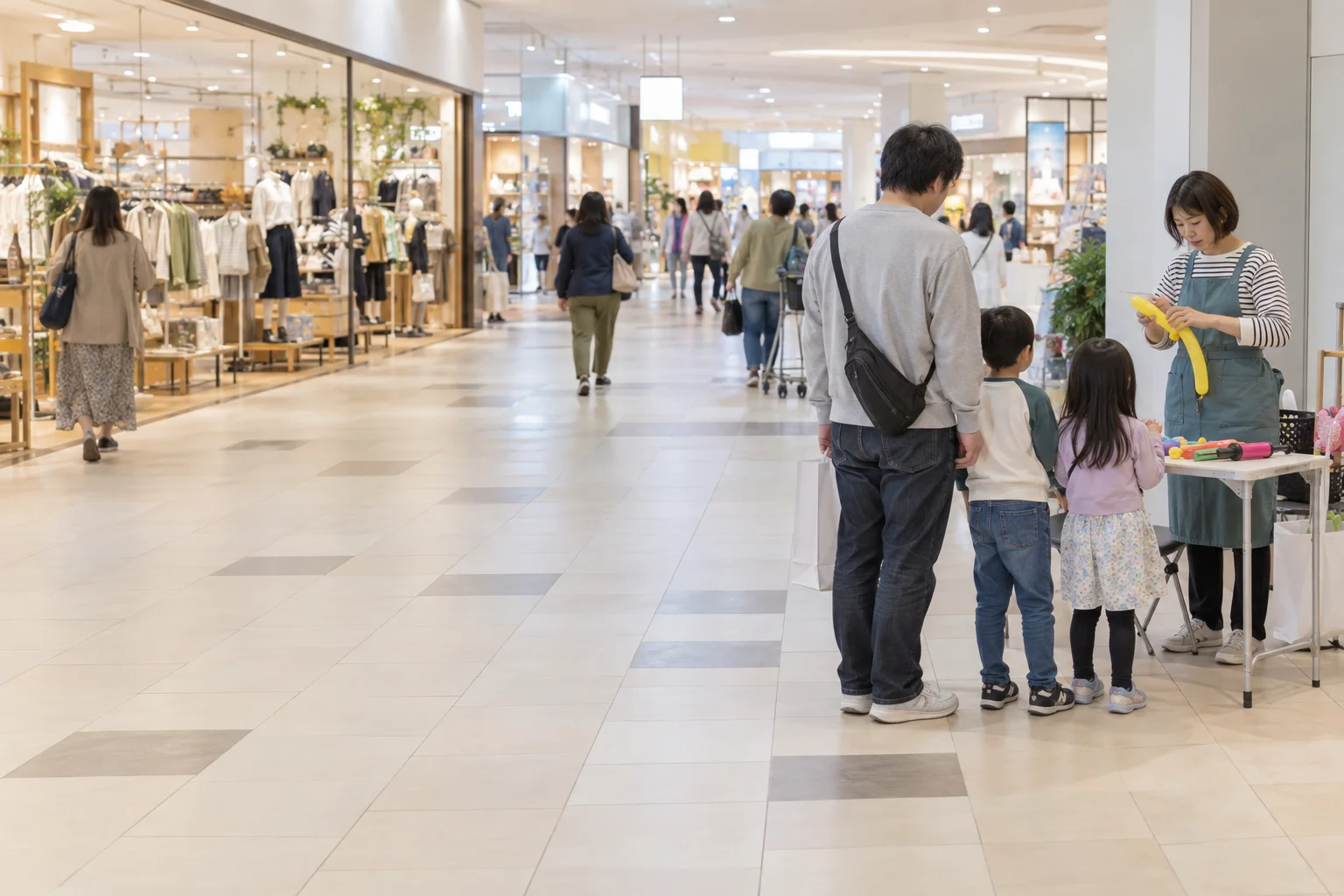 店舗入口での開催イメージ